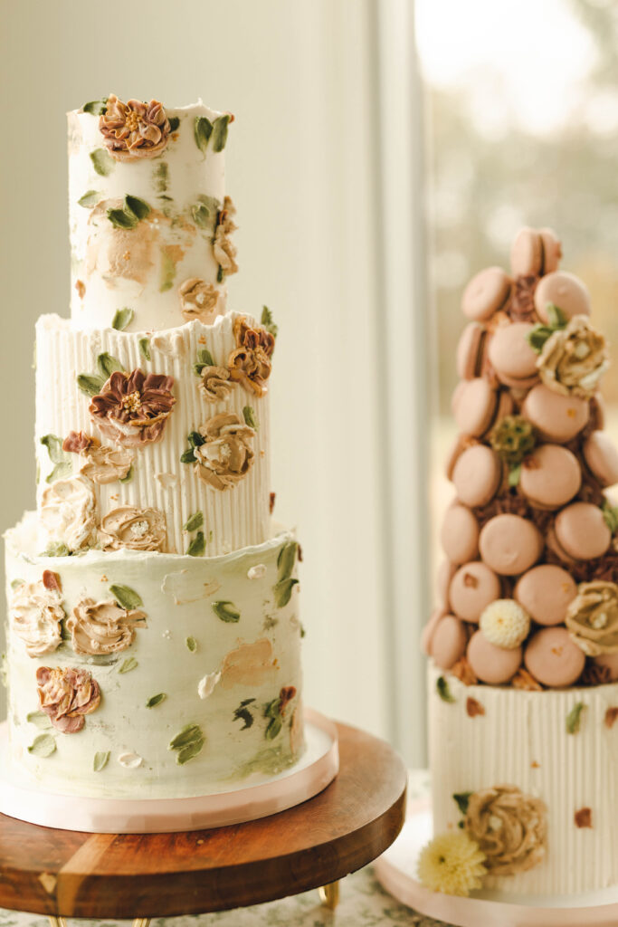 Whimsical wedding cake 